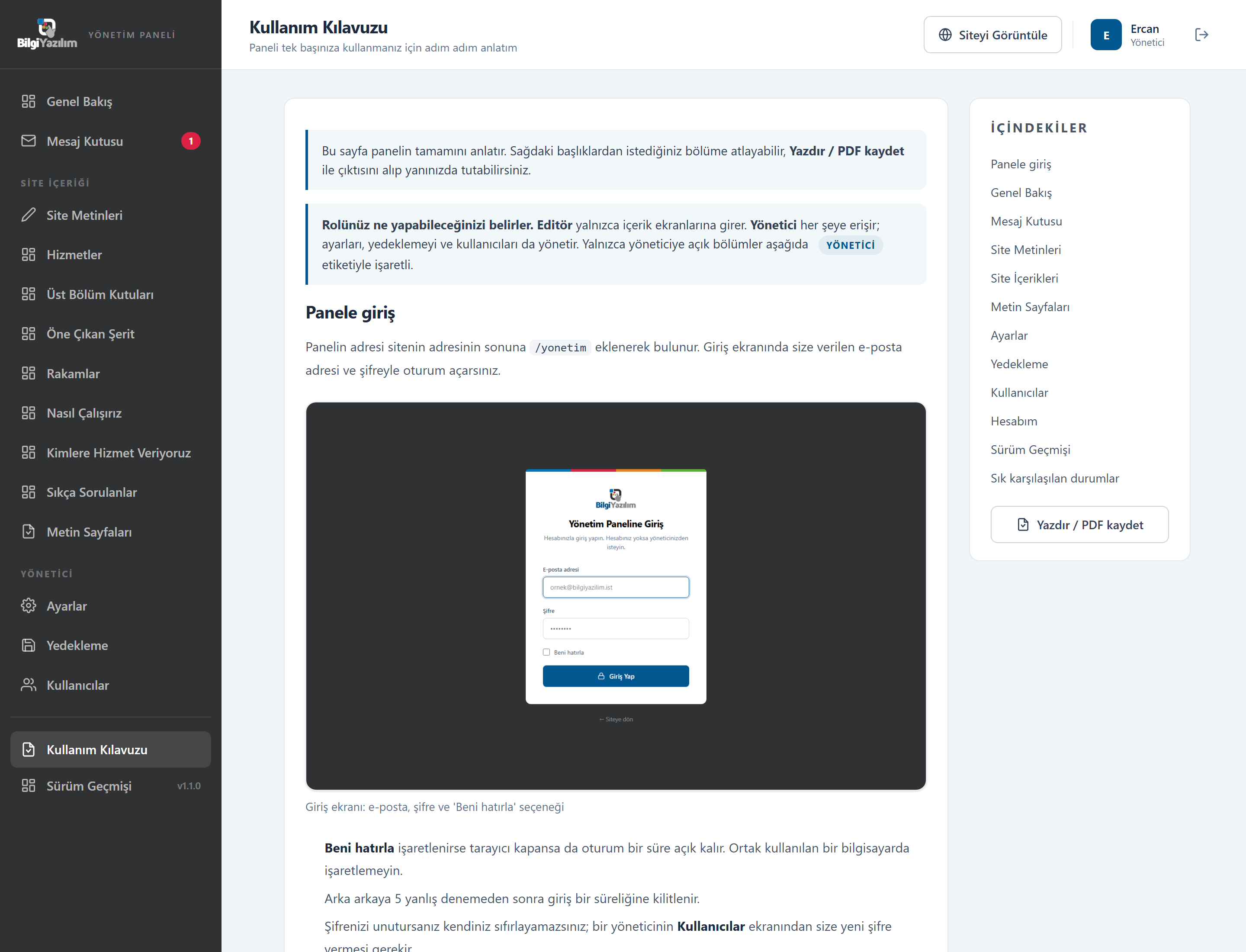 bilgiyazilim.ist Web Tasarımı ekran görüntüsü