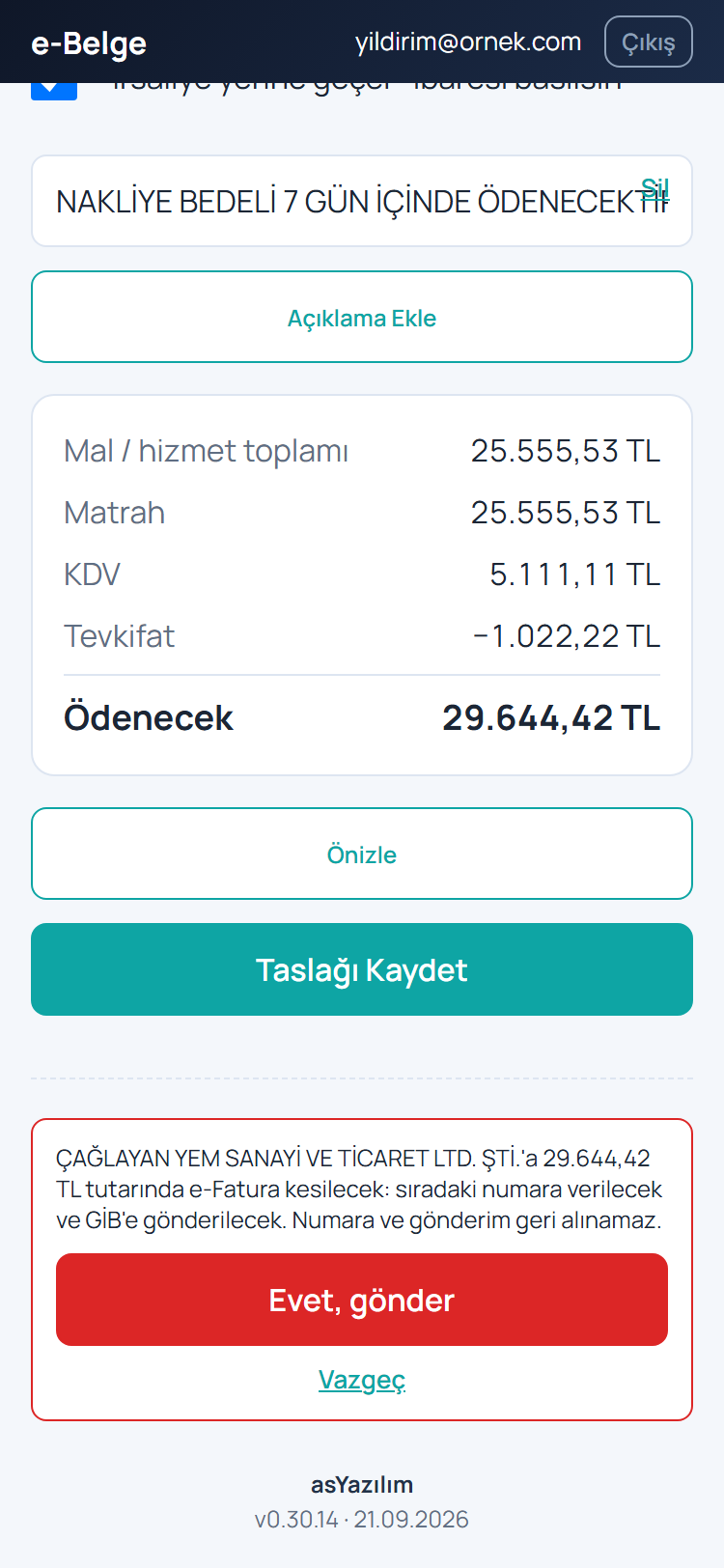 Gönder Sorusu
